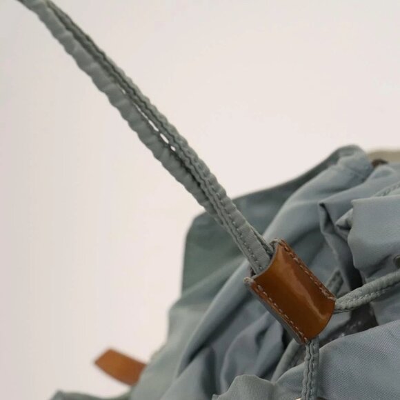 PRADA Backpack Nylon Light Blue Silver Auth - Picture 12 of 16